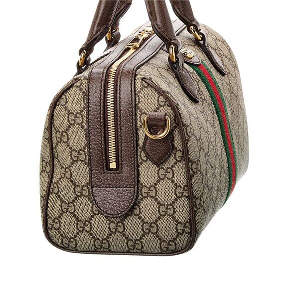 Gucci Ophidia Gg Small Top Handle Gg Supreme Canvas & Leather Bag, Brown - Picture 3 of 5